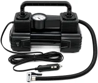 Halfsun SCK619 Two-Cylinder Car Compressor with a Tire Inflation Tool Kit (150 PSI) and XL-1025 Cigarette Lighter Air Pump