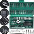 A set of keys with a ratchet for cars 46 tools Tool Set in a case a set of car tools bit heads for a car in a plastic suitcase 24X12.5 cm