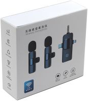 Петличний подвійний мікрофон Wireless Microphone K15 петличка з прищіпкою на одяг 2 мікрофони Type-C Lightning з шумозаглушенням для блогера K-15