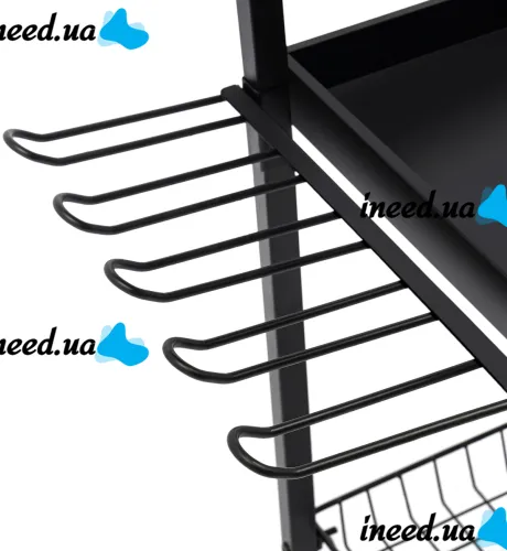 Carro MZY-857 3-tier tool cart, metal organizer rack on wheels for storing power tools and accessories
