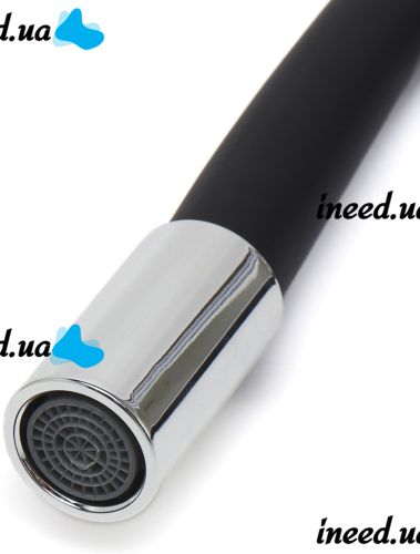 Flexible Kitchen Faucet Zegor YUB4-F181KB 47 cm Vertical Kitchen Faucet with Flexible Silicone Spout Bottom Connection Water Tap HA-181 Black