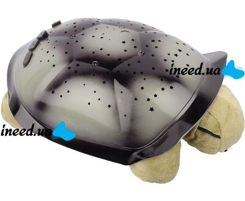 Дитячий нічник-проектор зоряного неба Turtle Night Sky музичний світильник проектор Черепаха, світлодіодний LED нічник Іграшка на батарейках USB