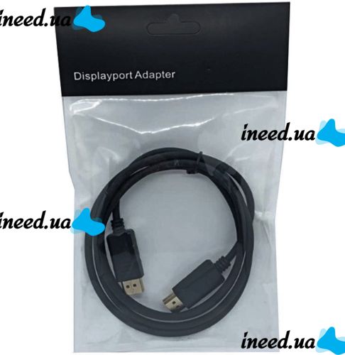 Відео кабель DisplayPort на DisplayPort 1.8 м універсальний перехідник, з'єднувальний кабель для передавання відеосигналу на телевізор 95506