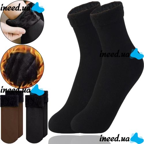 Universal Women's Thermal Socks Thermal Fashion Socks XD-01 35-41 size with fleece, Insulated winter socks with fur, Pair of socks XD-02