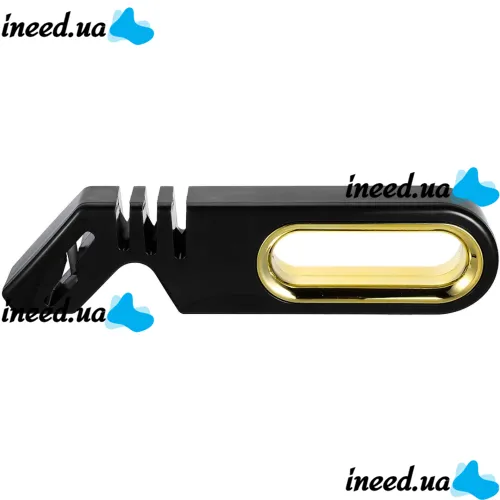 Ручна точилка для кухонних ножів Knife Sharpener NJ-522 4 в 1 настільна механічна ножеточка 5 секунд, точило для ножиць 3 рівні заточування