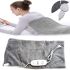 Успокаивающая массажная нагревательная грелка накидка Massaging Weighted Heating Pad для всего тела Тепловая флисовая электрогрелка плед с подогревом