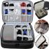 Дорожная сумка органайзер Travel Digital Bag для хранения кабелей, зарядок повербанка, Многофункциональный бокс для цифровых аксессуаров Черный