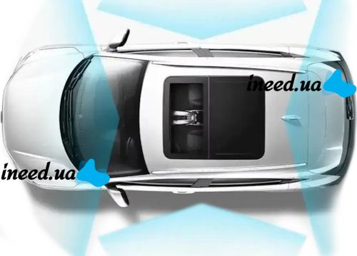 Автомобільна система кругового огляду Asvegen 3D N34 360 градусів, паркувальна система спостереження 4 камери для панорамного огляду з пультом в авто