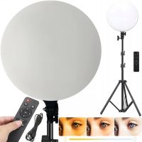 Круглая светодиодная LED лампа Fill Light PF-33 33 см 13" для фото и видео с пультом, Студийная селфи лампа видеосвет теплый, нейтральный, холодный
