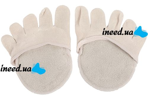 Шкарпетки від мозолів і натоптишів Five Finger Invisible Socks LY-398 силіконові протиковзкі подушки полуноски, накладки від натирання для стопи