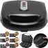 Electric Sandwich Maker, Sandwich Maker Opera OP-909 2500W with 6 Removable Grill Molds, Waffle iron, non-stick walnut pan