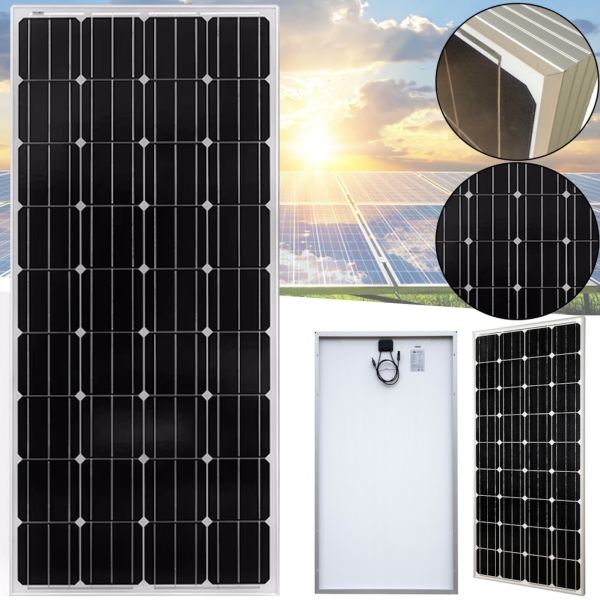 Поликристаллическая универсальная солнечная панель Solar board UKC 150W 18V 148x67x3.5 см, Солнечная батарея 1480x670x35 мм для зарядки от солнца