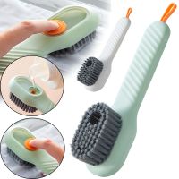 Multifunctional Universal Brush MHZ Cleaning Brush for Cleaning Clothes and Shoes, Dishwashing Brush with Detergent Dispenser