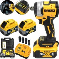 Бездротовий ударний гайковерт DeWalt DCF922D2T 36v 5Ah 2 акумулятора, акумуляторний безщітковий гайковерт Деволт 447 Нм з головками в кейсі
