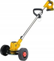Акумуляторна газонокосарка тример DeWalt DCMST156N 48v з колесами для покосу трави і кущів, Бездротова коса Деволт для стрижки газону