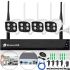 Комплект бездротового відеоспостереження відеореєстратор NVR KIT 601 Wi-Fi 4CH 3MP, Набір 4 вуличних бездротових камер для зовнішнього спостереження