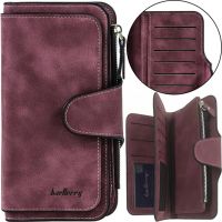Жіночий замшевий гаманець Baellerry Forever N2345 Dark Red жіноче міні портмоне на 10 відділень для зберігання купюр і дрібниці Темно червоний