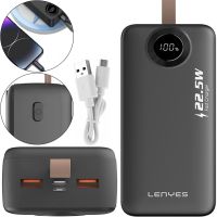 Lenyes PX387D 30000mAh 22.5W LED Display Portable Charger Power Bank Lenyes PX387D 30000mAh 22.5W External Battery POVBANK USB TYPE-C for Phone Charging