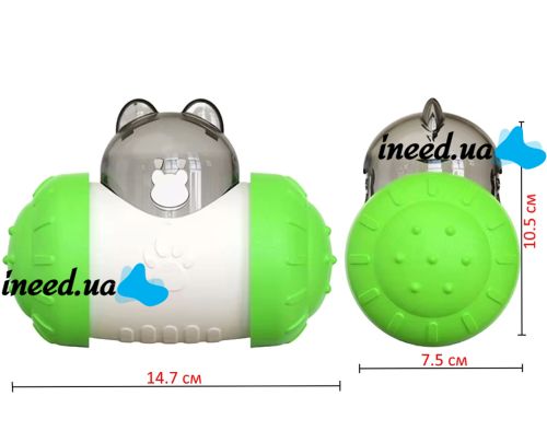 Інтерактивна годівниця дозатор Pet Leakng Toy LY-732 для повільного харчування собак і кішок, іграшка диспенсер AND з отвором для корму для тварин