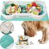 Double Henry & Cary Pets Maze Feeder for Slow Feeding of Dogs and Cats, A bone-shaped animal bowl with 360 Degree rotation
