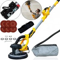 Шліфувальна машина з подовжувачем DeWalt SFMEE500S 215мм з пилозбірником для стін і стель, Шліфувальна машина жираф Деволт з пилососом і підсвічуванням від мережі