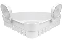 Настенная угловая полка для ванной Taili Suckerstorage Rack AW557 пластиковый подвесной органайзер с крючками для хранения на стену душевой на присосках