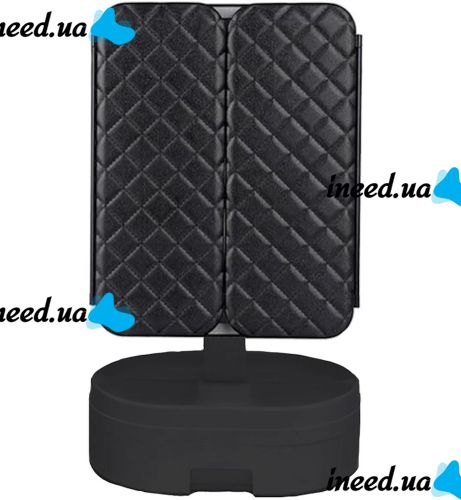 Desktop Triple Mirror Led Lighted WX-810 with Backlight and Organizer for Storing Cosmetics, Cosmetic Rechargeable with Magnification Black