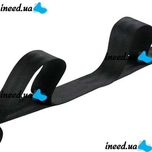 Подовжений нейлоновий ремінь Safe Stretch GS-3990 з 8 петлями для розтяжки і фіксатором для ноги, Тренажер гумка 8 петель для різного навантаження