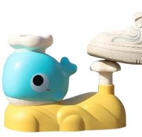 Whale Frisbee 9965A Children's Frisbee Playset with 2 Nets and 6 Plates, Catapult Toy JQ-269 for Launching VN-640 Flying Saucers for Children