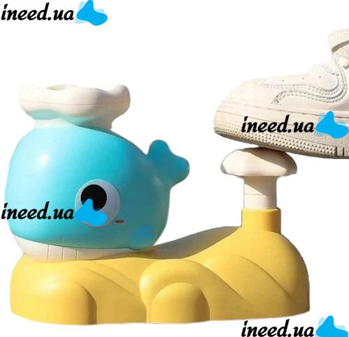 Whale Frisbee 9965A Children's Frisbee Playset with 2 Nets and 6 Plates, Catapult Toy JQ-269 for Launching VN-640 Flying Saucers for Children
