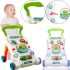 Детские развивающие ходунки каталка Qichun Toys 696-R15 2в1, Детский ходунок Children Music Walker на колесиках с музыкальными эффектами для детей