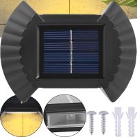 Настенный уличный фонарь прожектор Smart Solar Light JB-012 на солнечной батарее, Аккумуляторный светильник с солнечной панелью на стену JB012 Черный