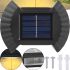 Настенный уличный фонарь прожектор Smart Solar Light JB-012 на солнечной батарее, Аккумуляторный светильник с солнечной панелью на стену JB012 Черный