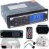 Universal car radio 1DIN ISO Pioneer MP3-3881 with touch buttons and remote control, Touch radio player in the car with USB and SD