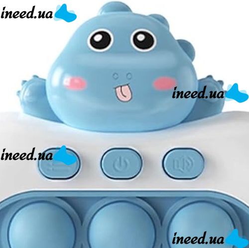 Дитяча іграшка головоломка Quick Pop It Baby Dragon Інтерактивна електронна приставка антистрес поп ІТ для зняття стресу на батарейках від 3-х років
