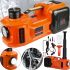Electrohydraulic jack compressor jack lantern XPRO ZSY03-X 180W up to 5 tons, Car electric jack Max M03X 3in1 up to 5000 kg in a case