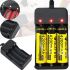 Charger UKC MD-303A for 3 batteries, Universal charger MS-303A with inidicator for 3 batteries 18650 from mains 220V