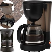 Drip coffee maker Bitek BT-100 2800W with glass coffee pot 1000ml coffee, Electric coffee machine Bitek with permanent filter from the network Black