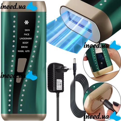 Professional Athome Ice Shedding T1 Laser Epilator for Facial and Body Hair Removal 36W Photo Epilator with Display and Cooling System