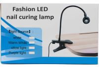 Ультрафиолетовая УФ лампа Fashion UV Nail Curing Lamp AND HA-141 для маникюра 5W настольная LED сушилка на прищепке для гель лака и гелевых типс USB