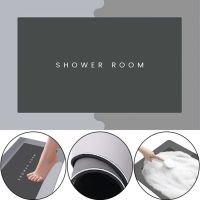 Вологопоглинаючий підлоговий килимок для ванної кімнати Shower Room AND185 нековзний швидковисихаючий всмоктуючий килим на підлогу у ванну 60х40 см