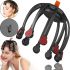 Аккумуляторный вибрационный массажер антистресс для головы Head Massager Octopus K108W48 с 3 режимами, Беспроводной вибромассажер осьминог на голову