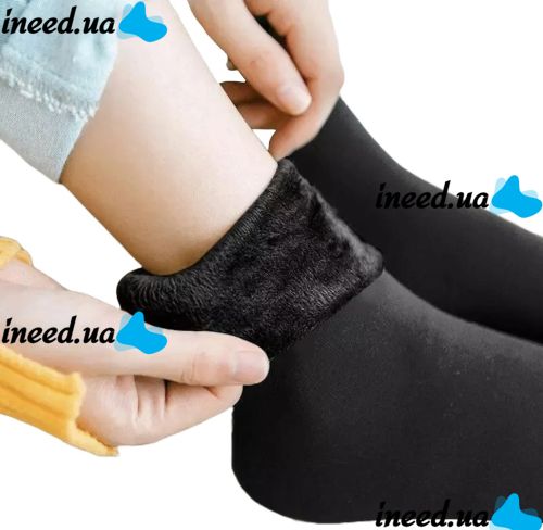 Universal Women's Thermal Socks Thermal Fashion Socks XD-01 35-41 size with fleece, Insulated winter socks with fur, Pair of socks XD-02