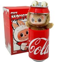 Children's plush toy The Monsters Labubu Coca Cola 15cm, Soft collectible Labubu surprise figurine in a Coca Cola can for kids