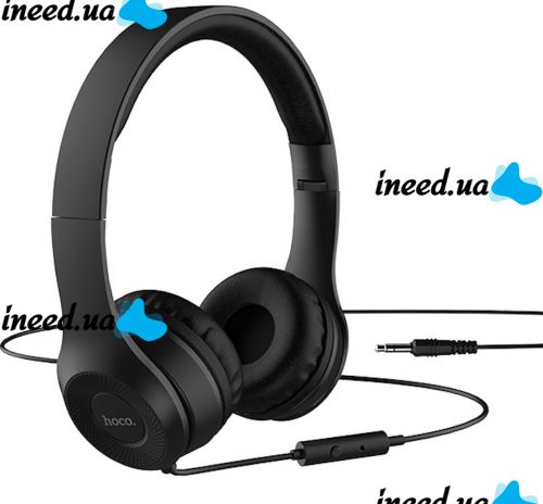 Overhead Wired Headphones with Microphone Hoco Graceful Charm W21, Full-size Gaming Headphones for Computer and Phone with Headset 96430