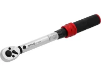 YATO YT-07676 1/2" 20-220 Nm ratchet wrench for precise tightening of bolts and nuts, tool in a case for car repairs