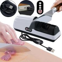 Електроточілка для ножів і кухонних ножиць Knife Sharpener LY-82 електрична точилка з акумулятором 1800мач верстат точило для заточування лез USB