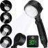Лійка для душу з індикатором температури Multifunctional Shower Head душова гарнітура 4 режими струменя, турбо насадка з LED дисплеєм і перемикачем