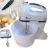 Manual mixer with Domotec MS-1366 bowl with nozzles and 2L bowl for whipping and dough, Electric Kitchen Mixer with stand MS 1366 White