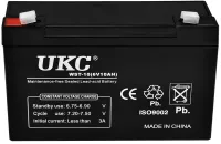 UKC 6V 10Ah WST-10 universal lead-acid battery 6V 10Ah for commercial equipment and toys